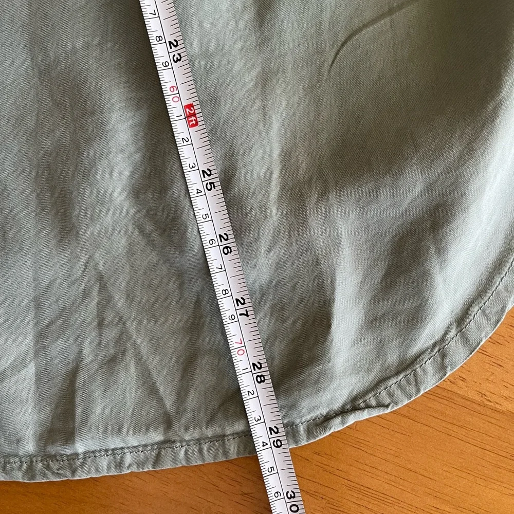 Thread & Supply Sage Green Button-Front Shirt - Picture 7 of 7